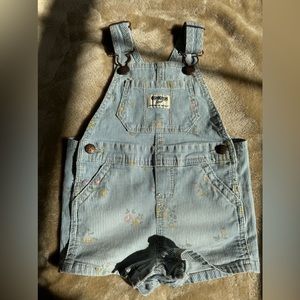 Oshkosh overalls shorts with flowers